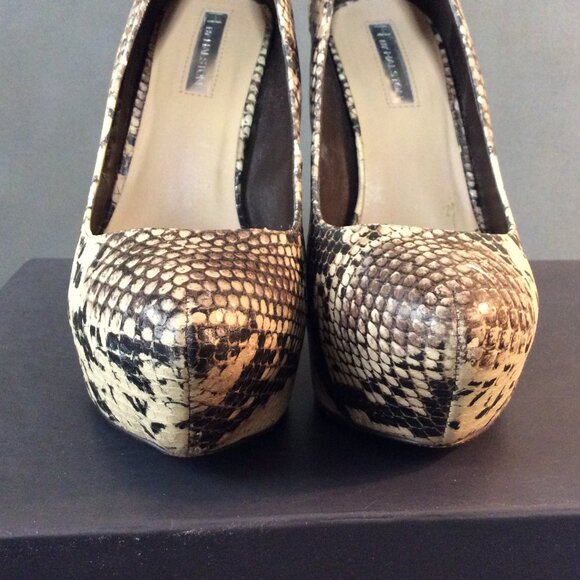 H By Halston faux snake and suede stiletto Abby pump - Picture 3 of 11